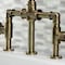 Kingston Brass KS2333RKX Bridge Kitchen Faucet with Brass Sprayer, Antique Brass KS2333RKX - alternate 3